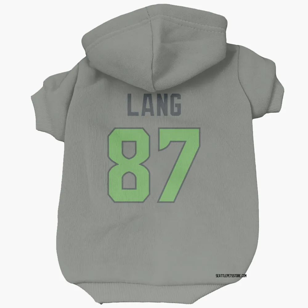 Seattle Seahawks Marshall Lang Gray Neon Green Pet Hoodie for Dog & Cat