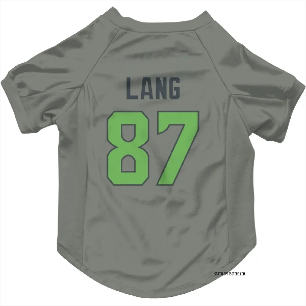 Seattle Seahawks Marshall Lang Gray Neon Green Pet Jersey for Dog & Cat
