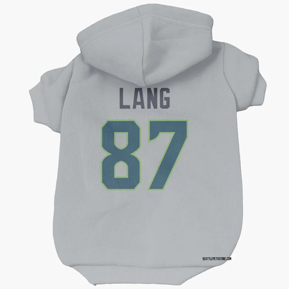 Seattle Seahawks Marshall Lang Gray Pet Hoodie for Dog & Cat
