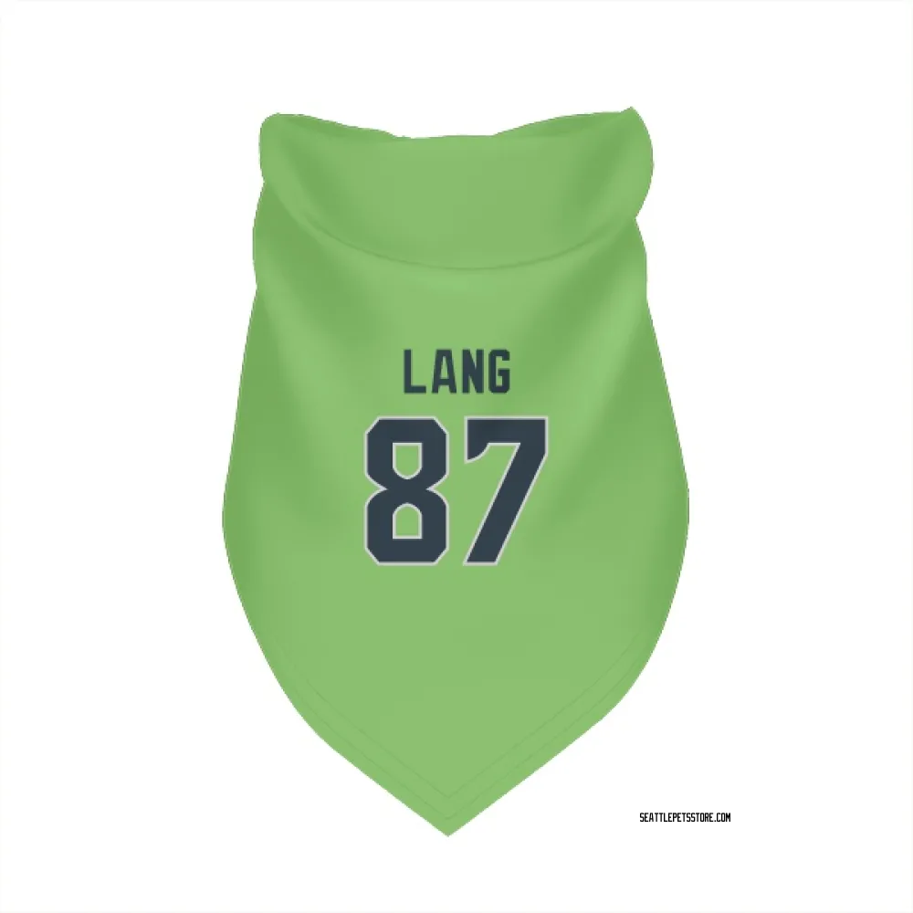 Seattle Seahawks Marshall Lang Neon Green Pet Bandana for Dog & Cat