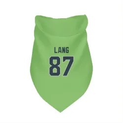 Seattle Seahawks Marshall Lang Neon Green Pet Bandana for Dog & Cat