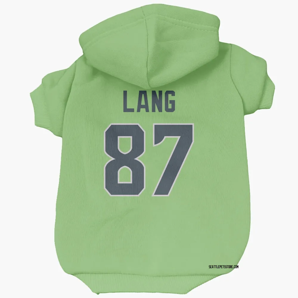 Seattle Seahawks Marshall Lang Neon Green Pet Hoodie for Dog & Cat