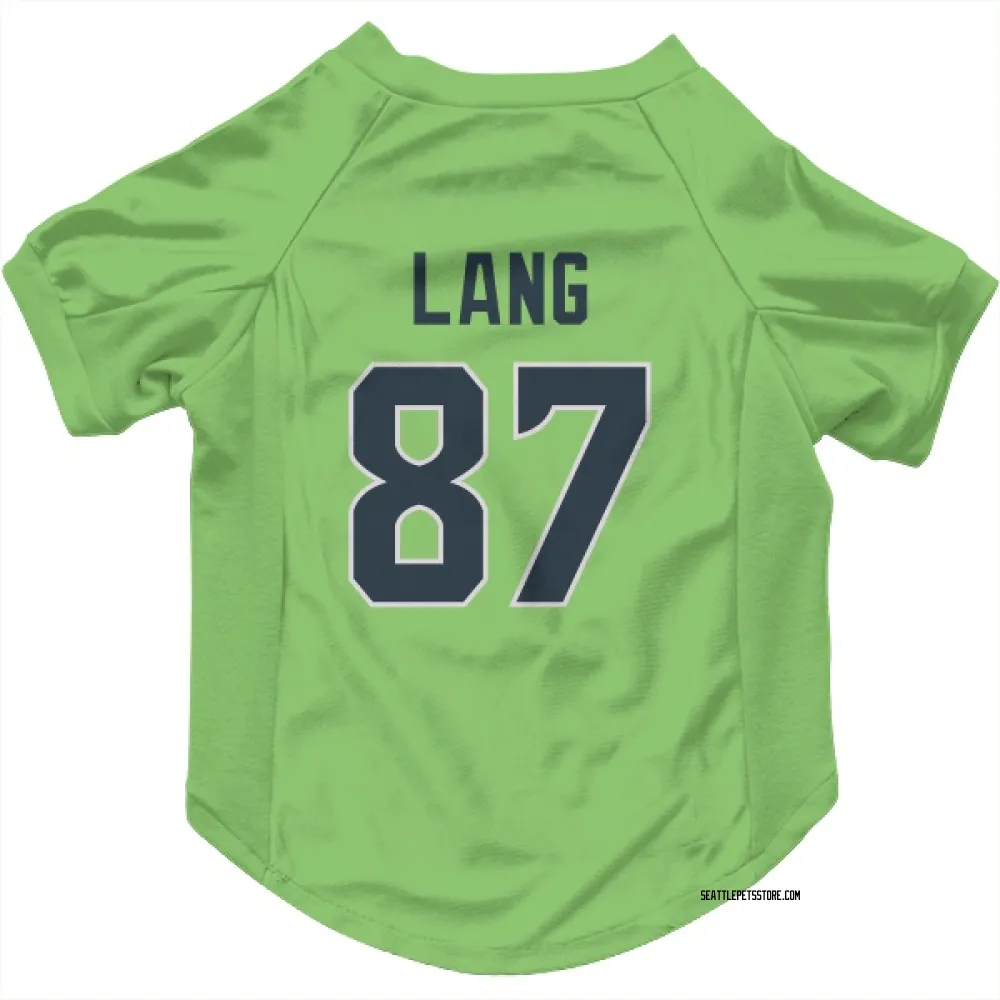 Seattle Seahawks Marshall Lang Neon Green Pet Jersey for Dog & Cat
