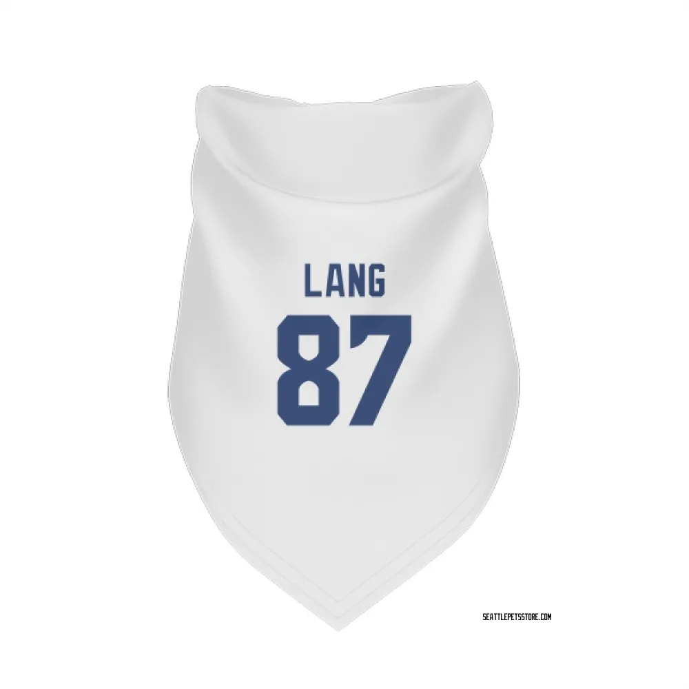 Seattle Seahawks Marshall Lang White Pet Bandana for Dog & Cat