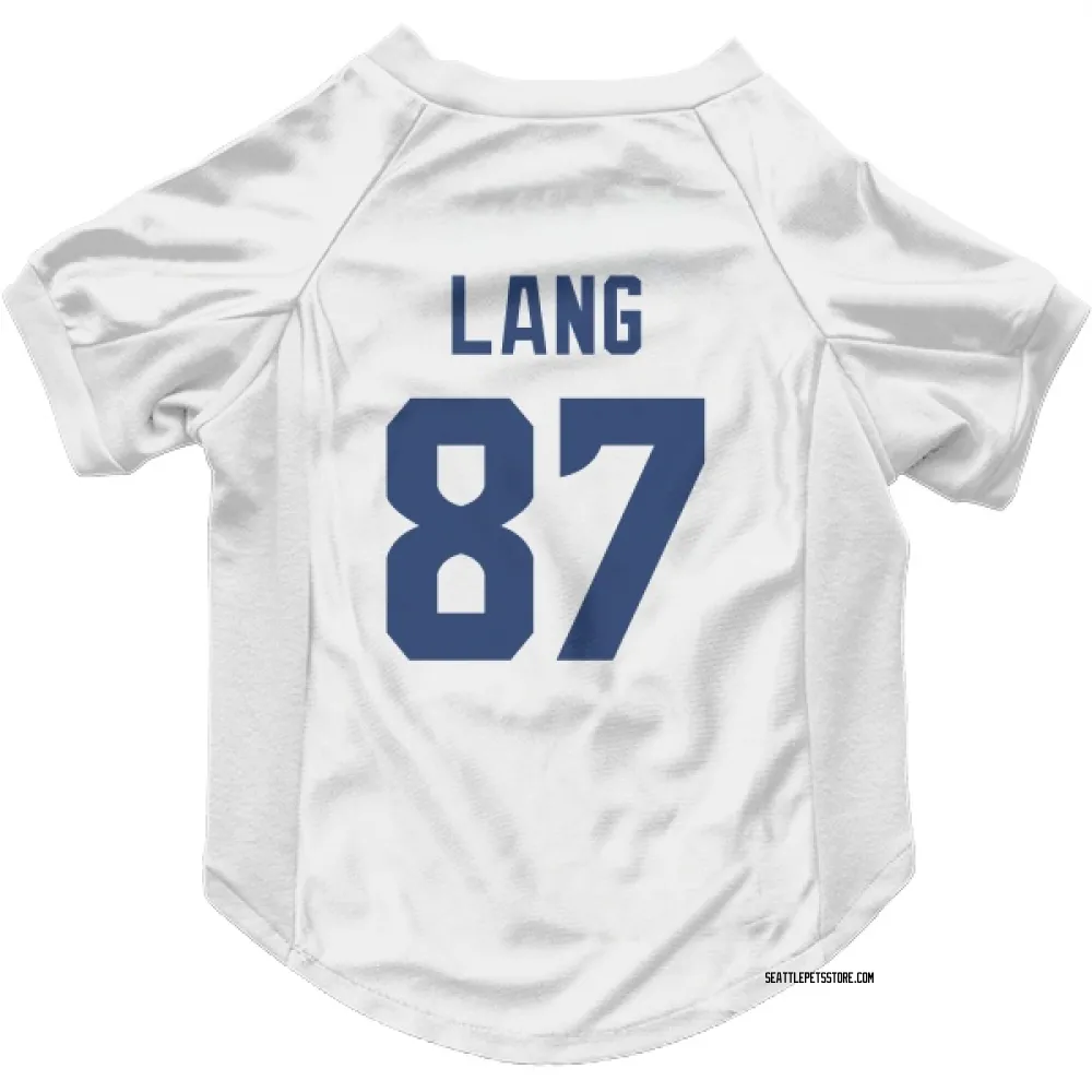 Seattle Seahawks Marshall Lang White Pet Jersey for Dog & Cat
