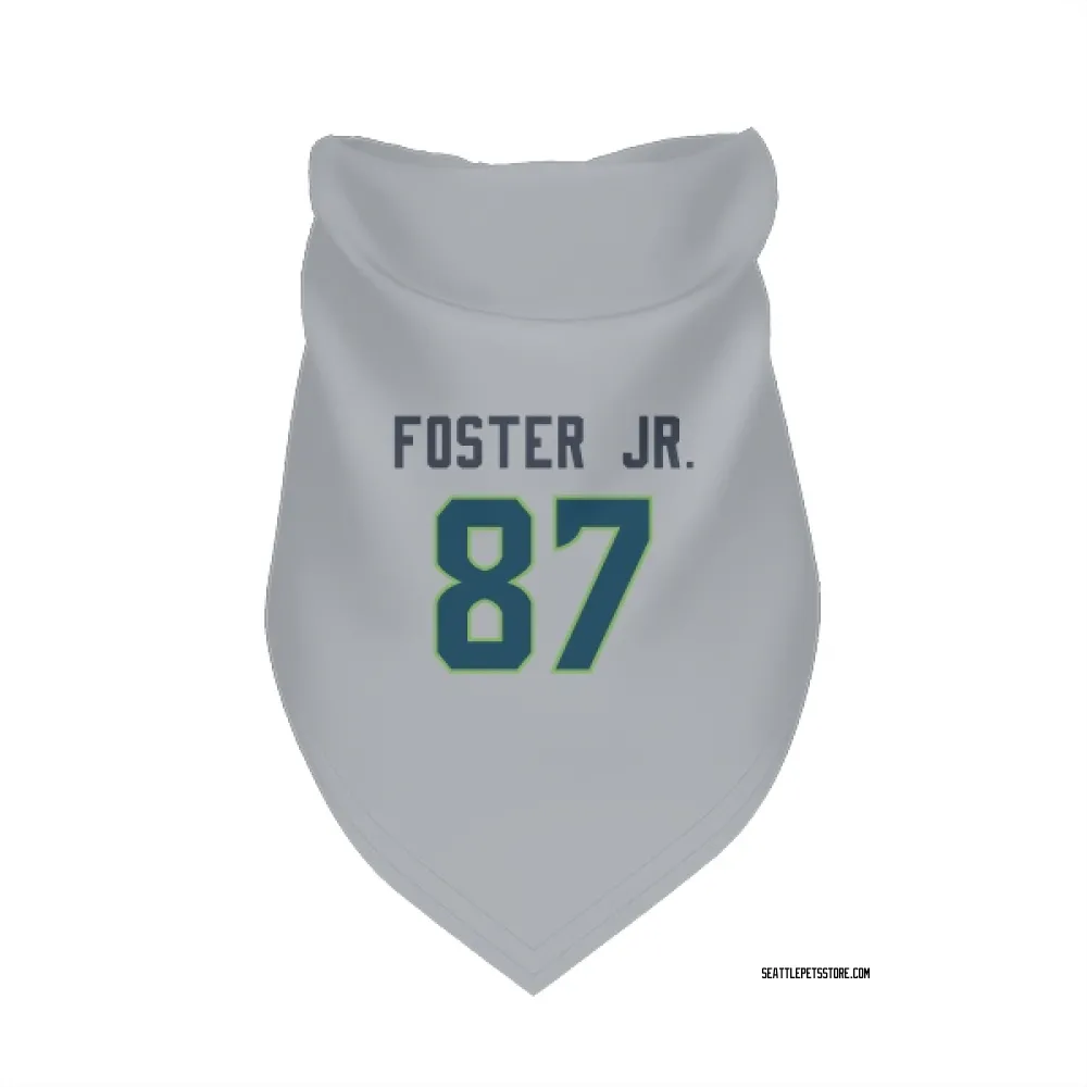 Seattle Seahawks Montorie Foster Jr. Gray Pet Bandana for Dog & Cat