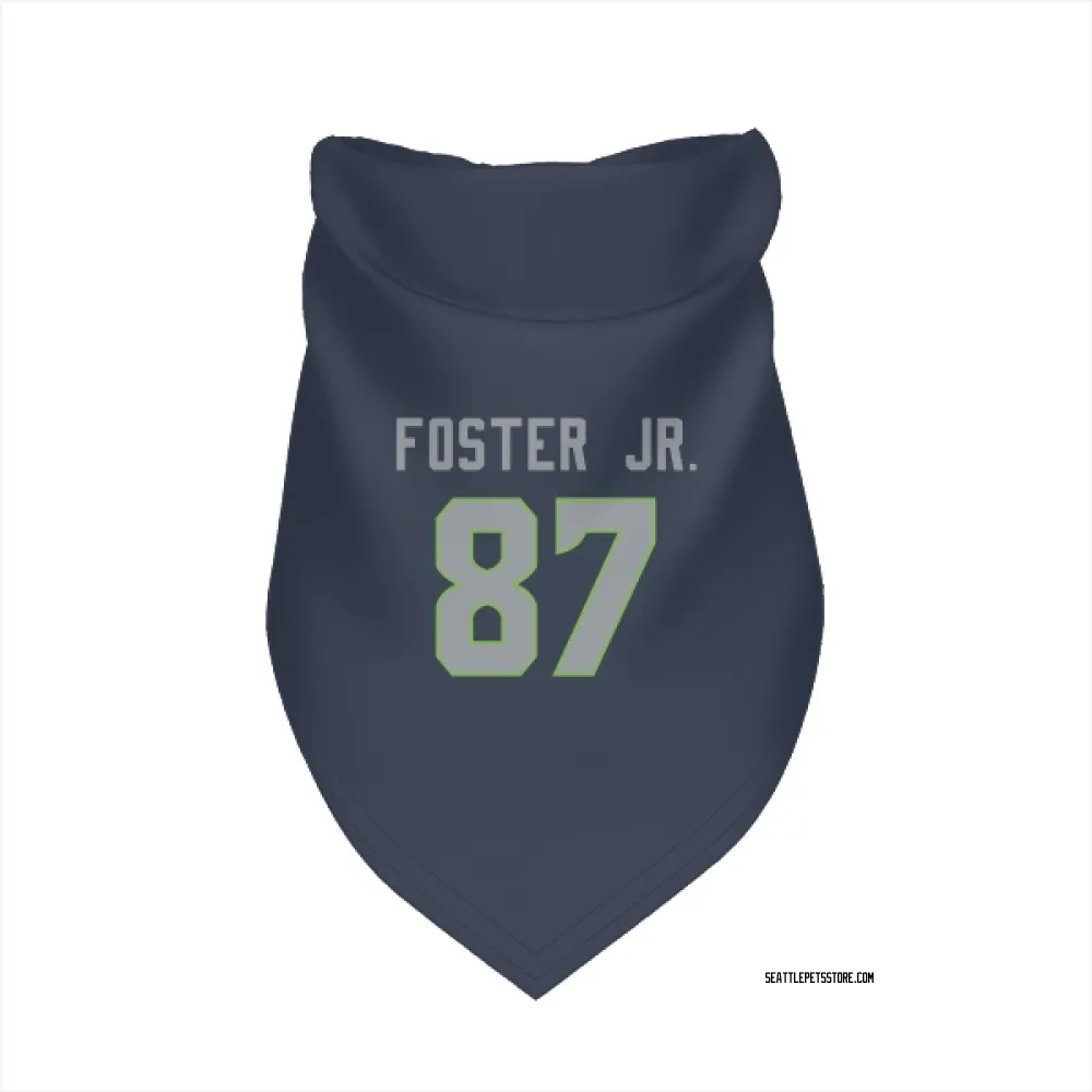 Seattle Seahawks Montorie Foster Jr. Navy Pet Bandana for Dog & Cat