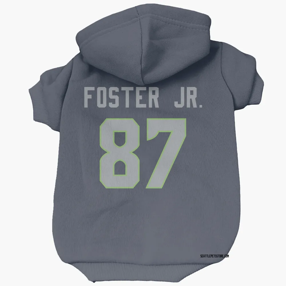 Seattle Seahawks Montorie Foster Jr. Navy Pet Hoodie for Dog & Cat