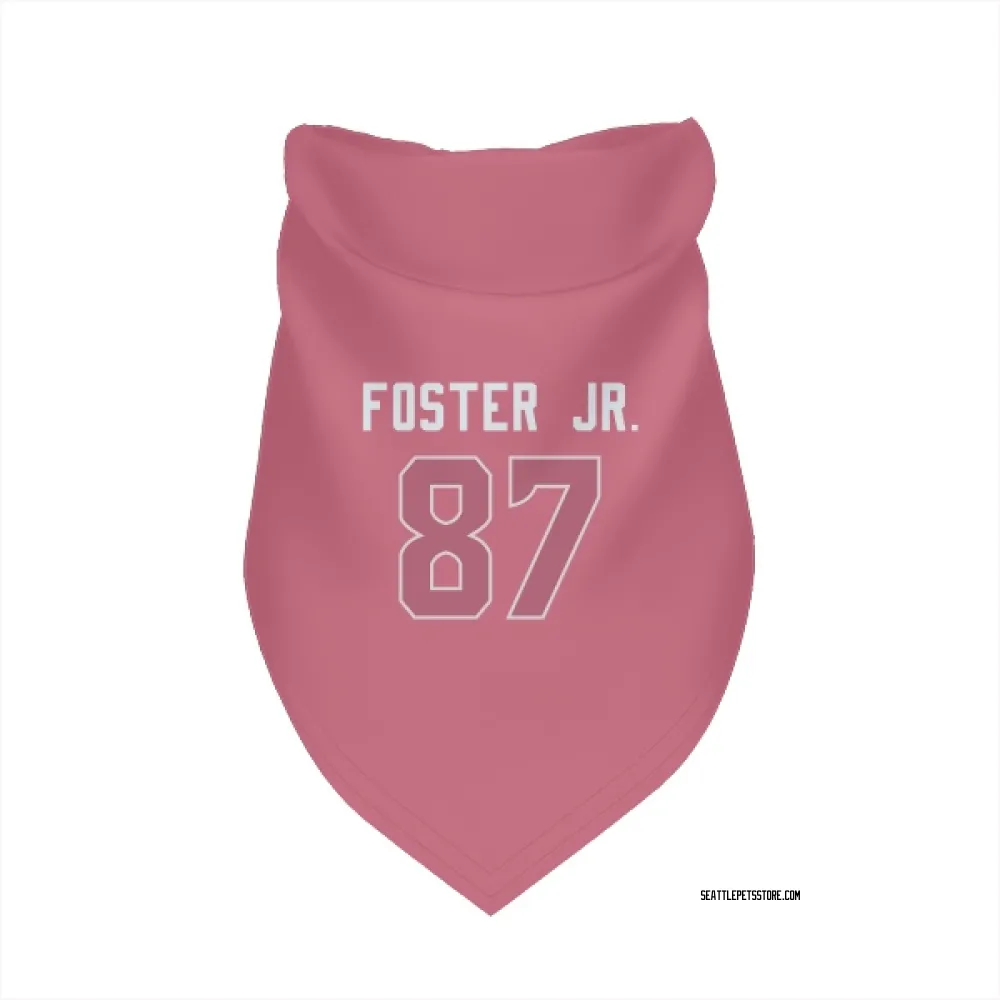 Seattle Seahawks Montorie Foster Jr. Pink Pet Bandana for Dog & Cat