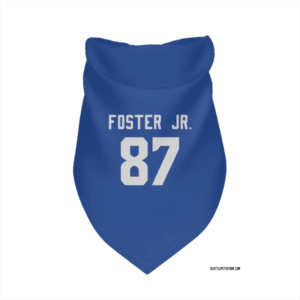 Seattle Seahawks Montorie Foster Jr. Royal Pet Bandana for Dog & Cat