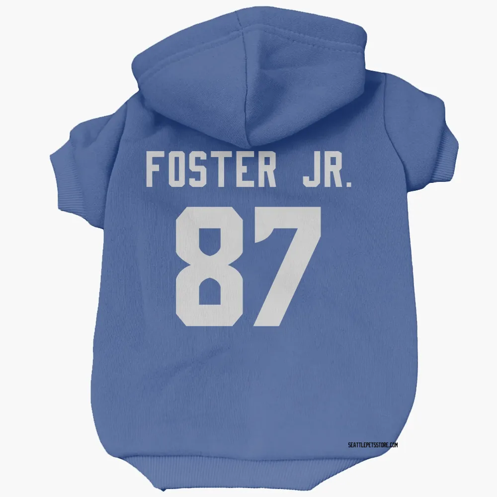 Seattle Seahawks Montorie Foster Jr. Royal Pet Hoodie for Dog & Cat