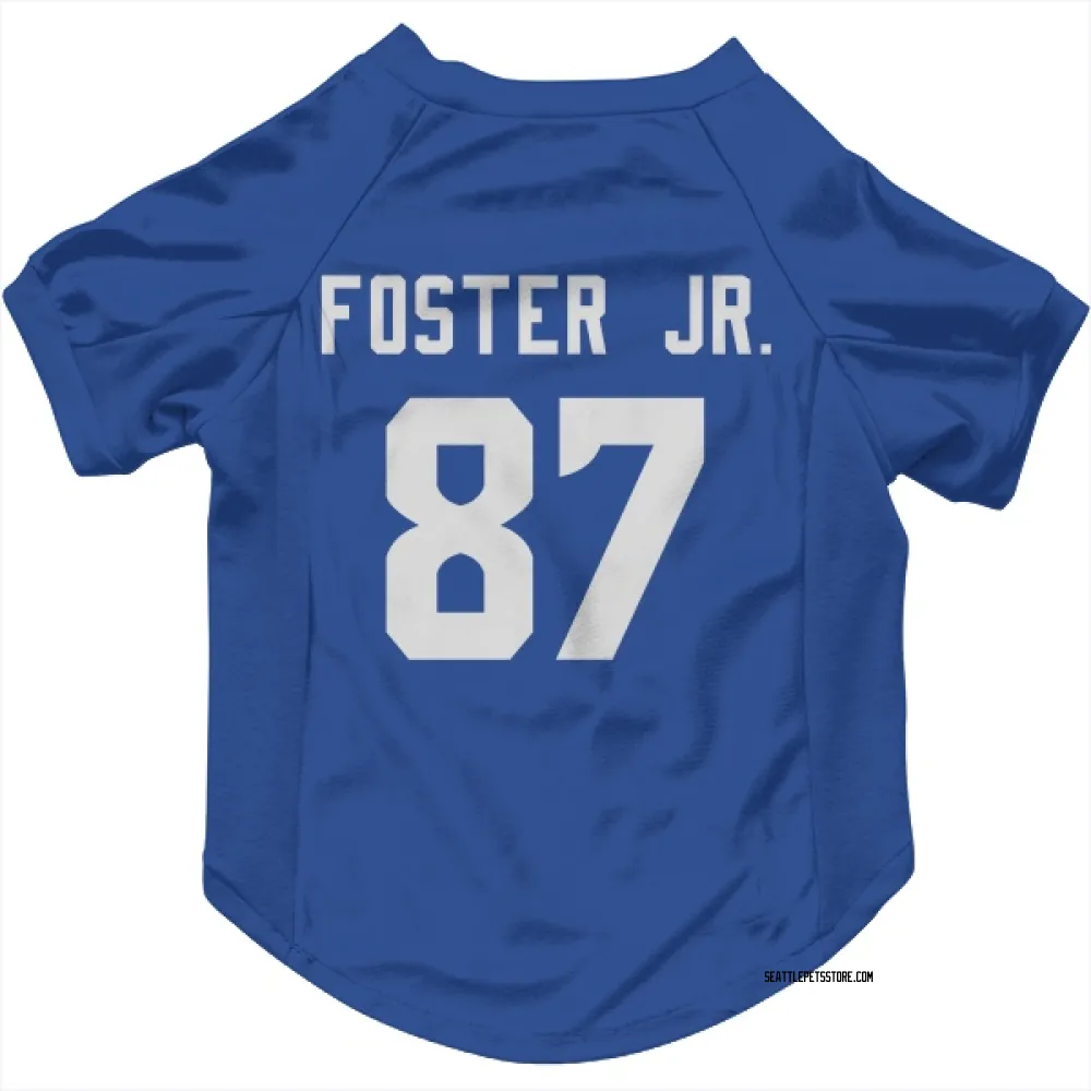 Seattle Seahawks Montorie Foster Jr. Royal Pet Jersey for Dog & Cat