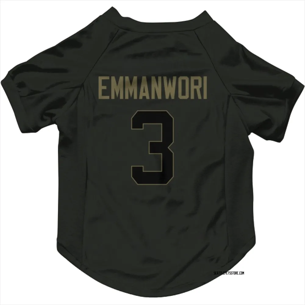 Seattle Seahawks Nick Emmanwori Black Service Pet Jersey for Dog & Cat