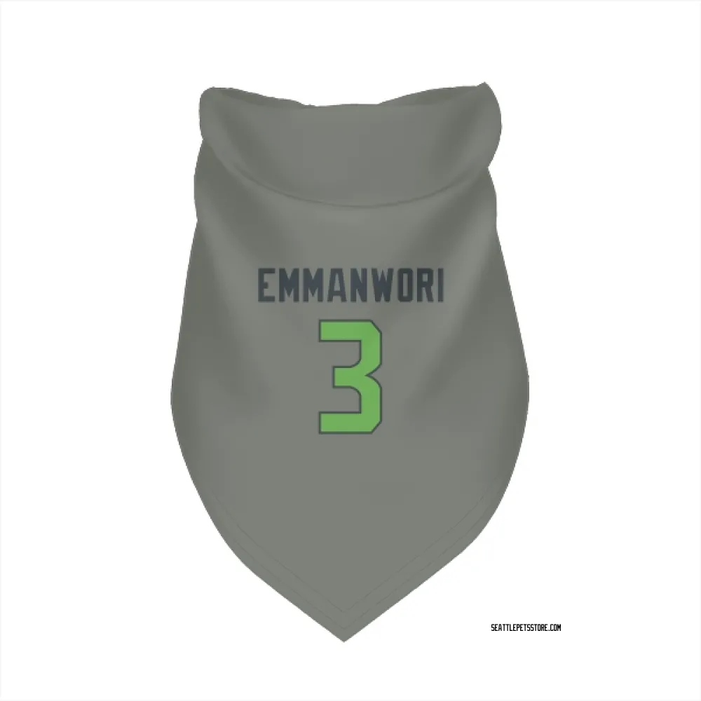 Seattle Seahawks Nick Emmanwori Gray Neon Green Pet Bandana for Dog & Cat