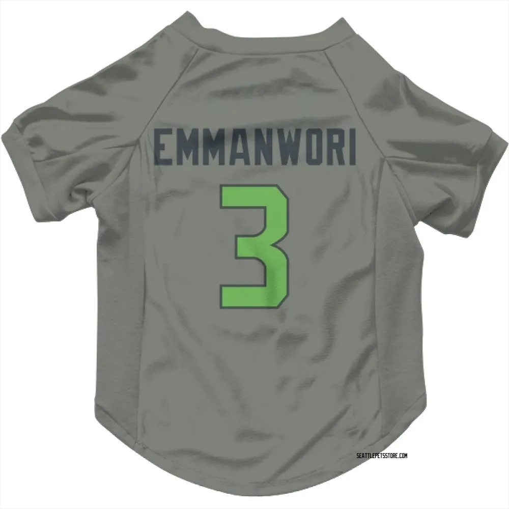 Seattle Seahawks Nick Emmanwori Gray Neon Green Pet Jersey for Dog & Cat