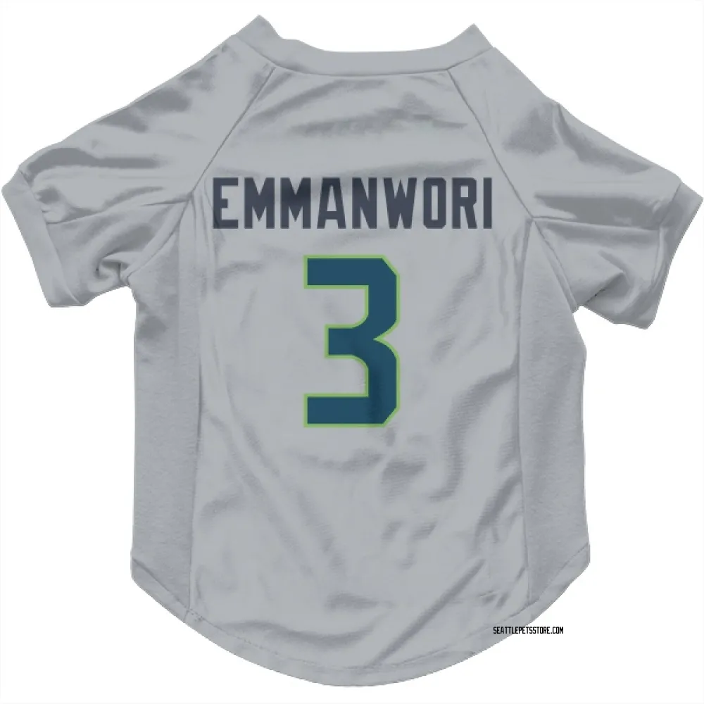 Seattle Seahawks Nick Emmanwori Gray Pet Jersey for Dog & Cat