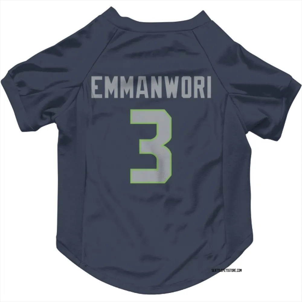 Seattle Seahawks Nick Emmanwori Navy Pet Jersey for Dog & Cat