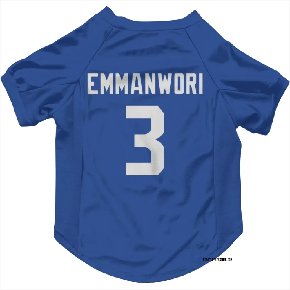 Seattle Seahawks Nick Emmanwori Royal Pet Jersey for Dog & Cat