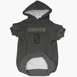 Seattle Seahawks Noah Igbinoghene Black Service Pet Hoodie for Dog & Cat