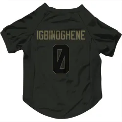 Seattle Seahawks Noah Igbinoghene Black Service Pet Jersey for Dog & Cat