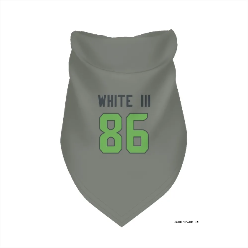 Seattle Seahawks Ricky White III Gray Neon Green Pet Bandana for Dog & Cat