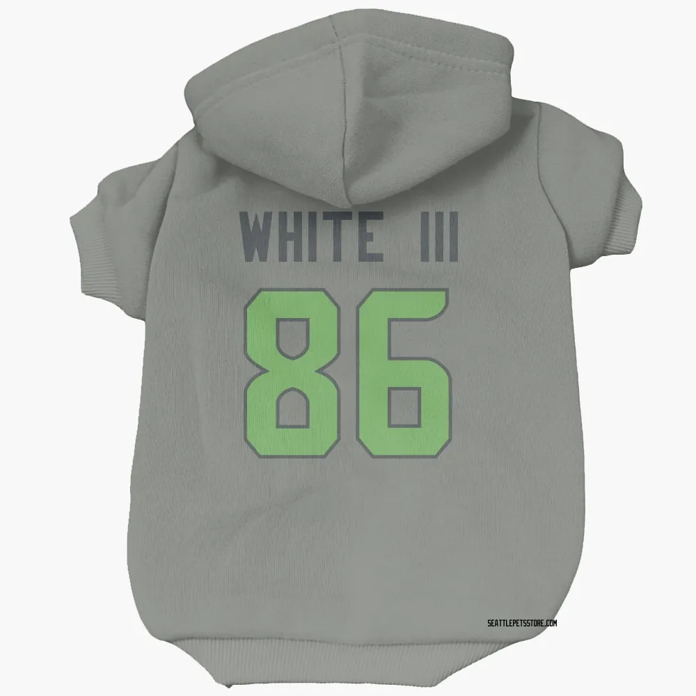 Seattle Seahawks Ricky White III Gray Neon Green Pet Hoodie for Dog & Cat