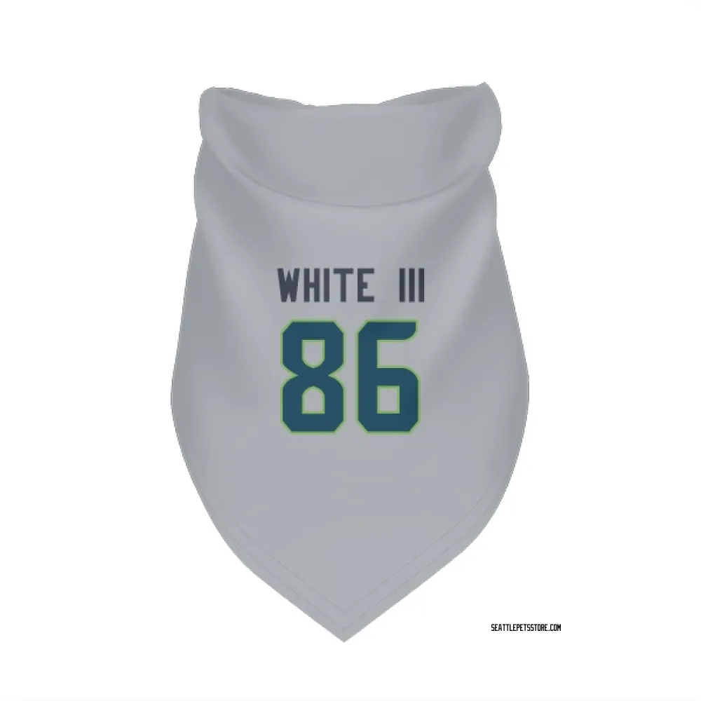 Seattle Seahawks Ricky White III Gray Pet Bandana for Dog & Cat