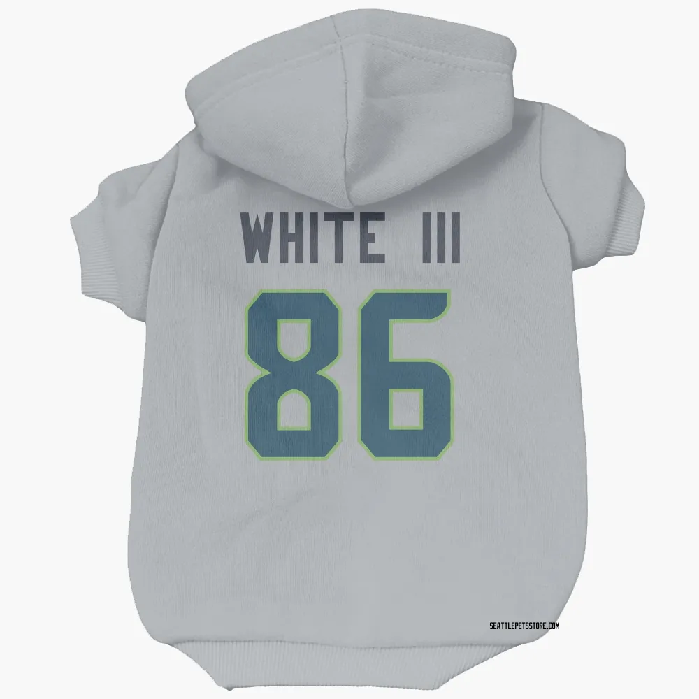 Seattle Seahawks Ricky White III Gray Pet Hoodie for Dog & Cat