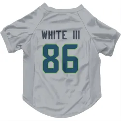 Seattle Seahawks Ricky White III Gray Pet Jersey for Dog & Cat
