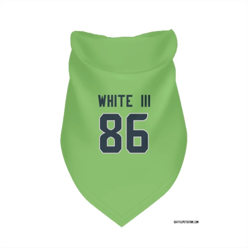Seattle Seahawks Ricky White III Neon Green Pet Bandana for Dog & Cat