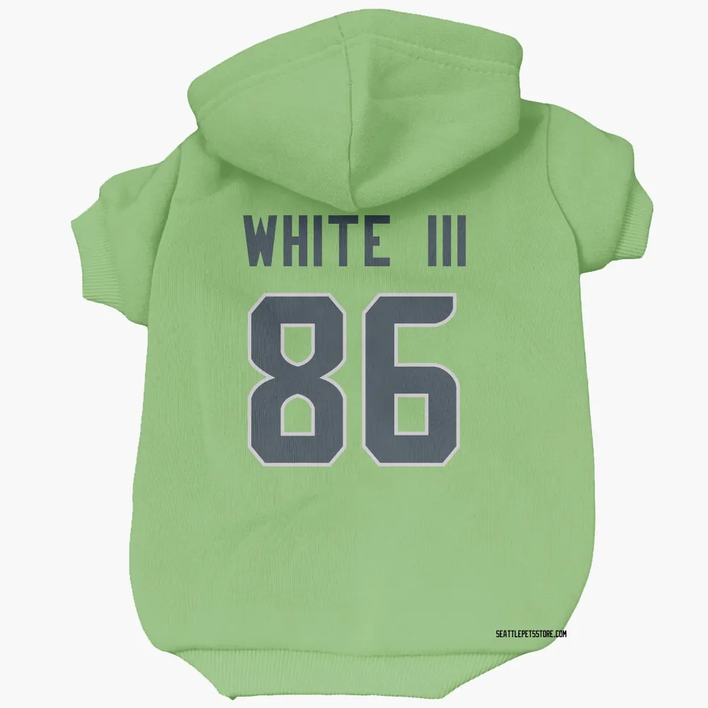 Seattle Seahawks Ricky White III Neon Green Pet Hoodie for Dog & Cat