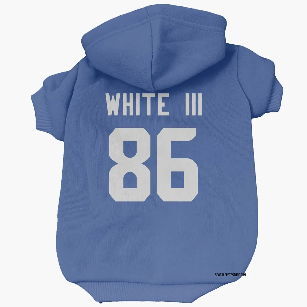 Seattle Seahawks Ricky White III Royal Pet Hoodie for Dog & Cat