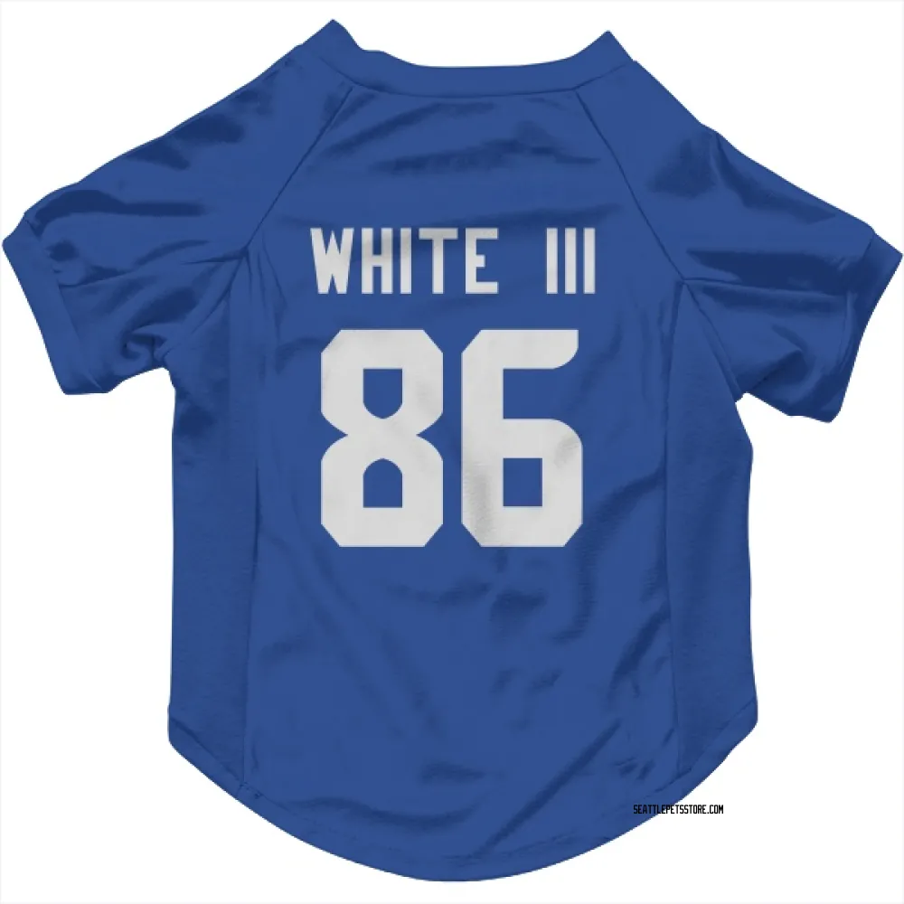Seattle Seahawks Ricky White III Royal Pet Jersey for Dog & Cat