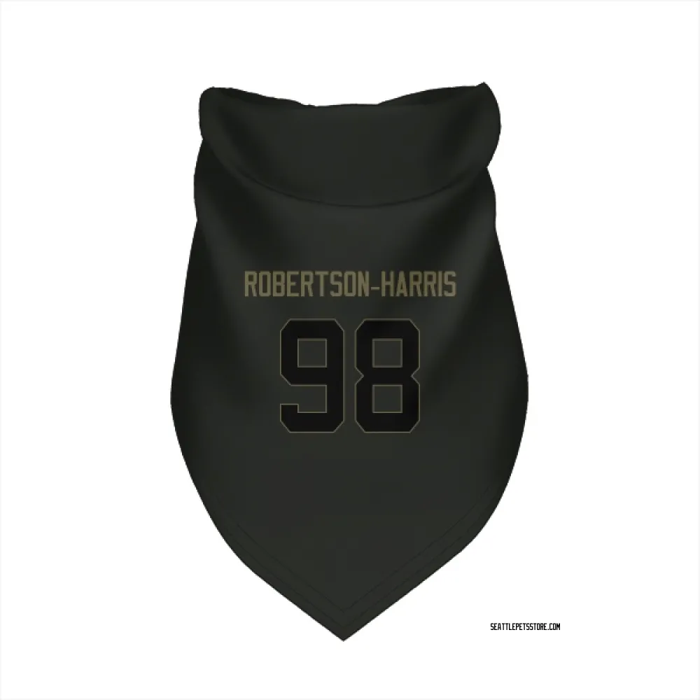 Seattle Seahawks Roy Robertson-Harris Black Service Pet Bandana for Dog & Cat