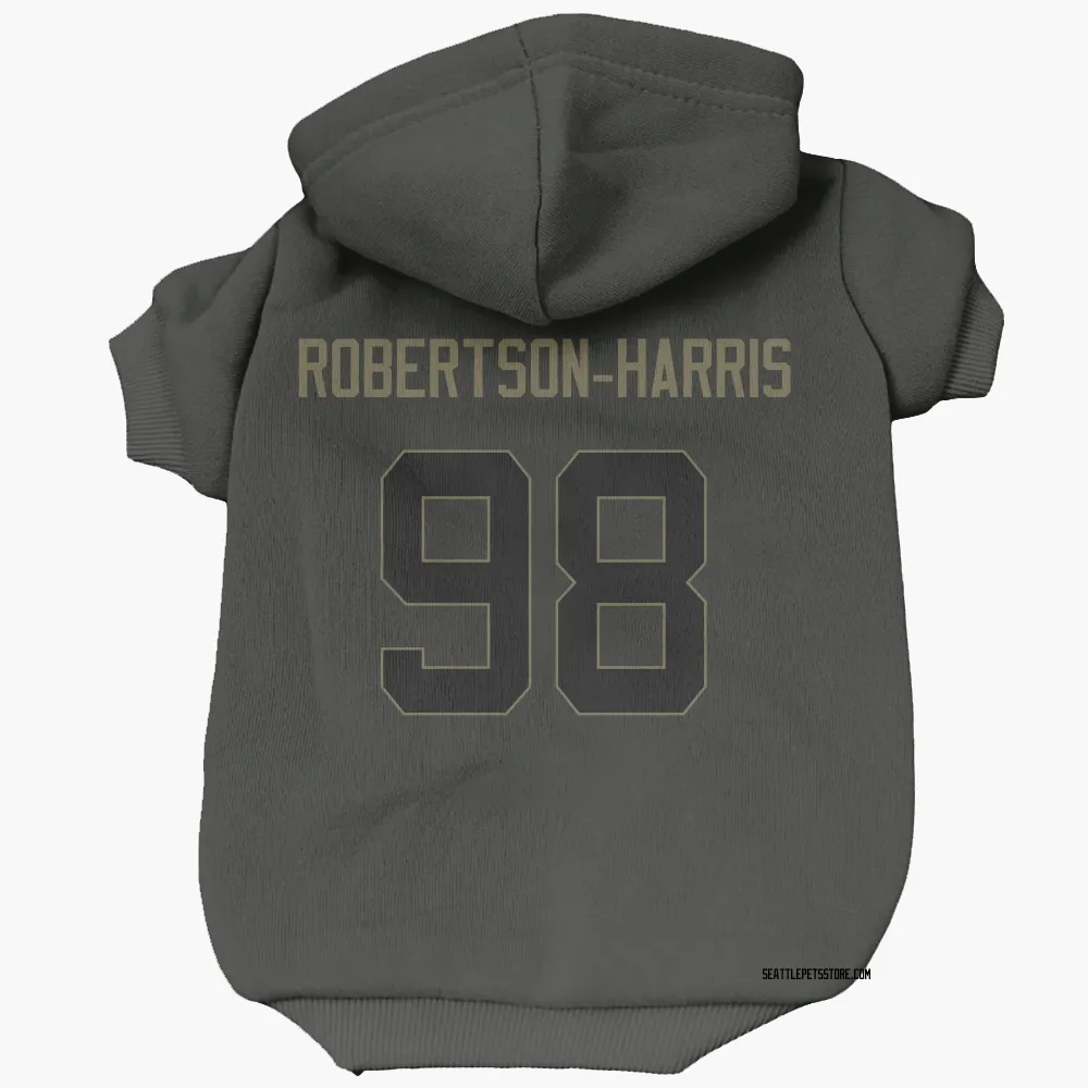 Seattle Seahawks Roy Robertson-Harris Black Service Pet Hoodie for Dog & Cat