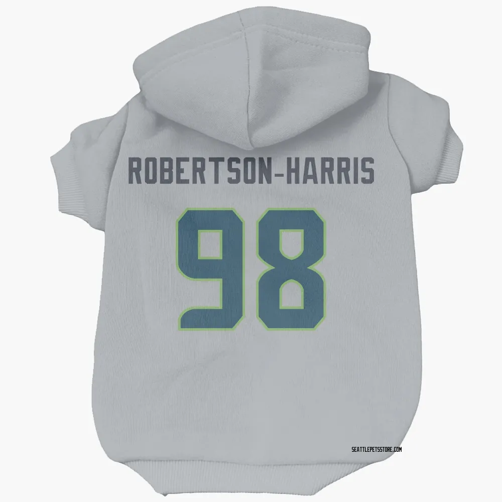 Seattle Seahawks Roy Robertson-Harris Gray Pet Hoodie for Dog & Cat