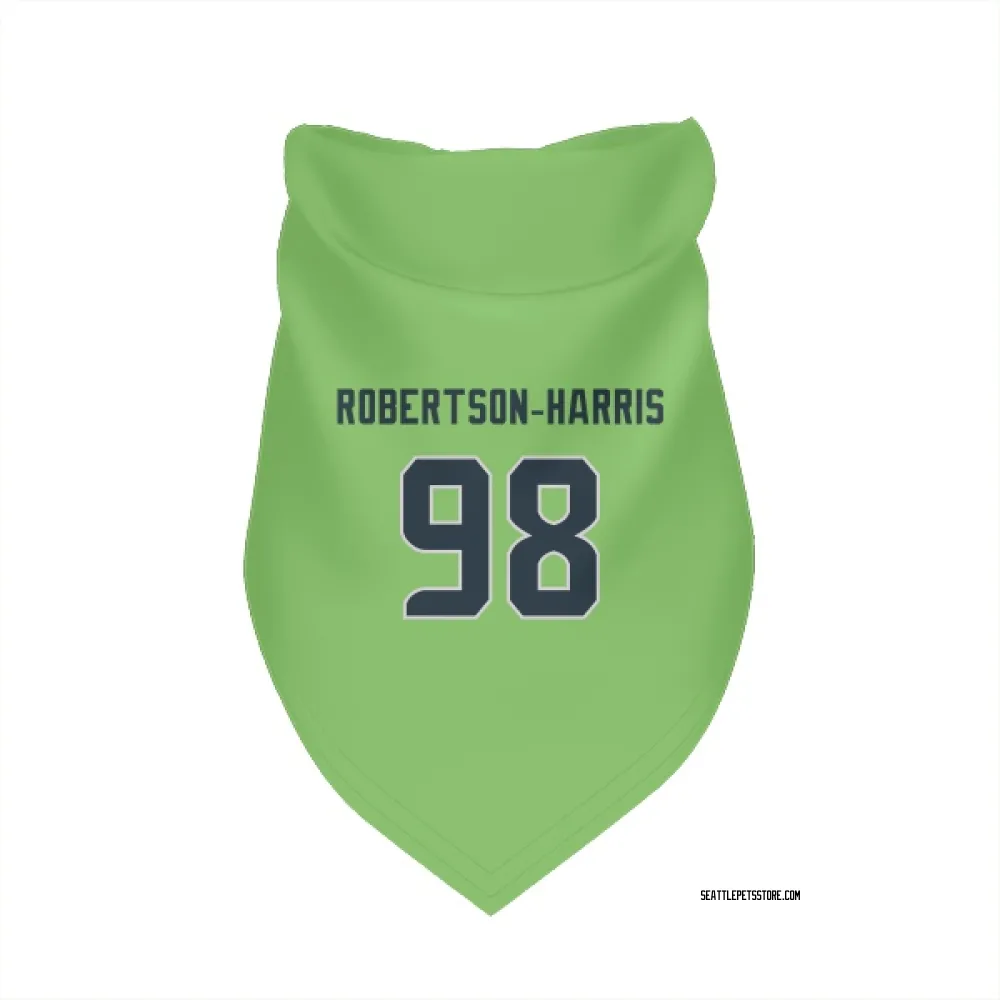 Seattle Seahawks Roy Robertson-Harris Neon Green Pet Bandana for Dog & Cat