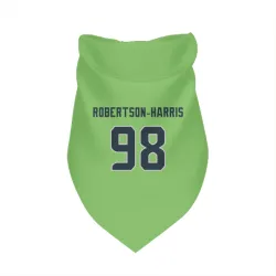 Seattle Seahawks Roy Robertson-Harris Neon Green Pet Bandana for Dog & Cat