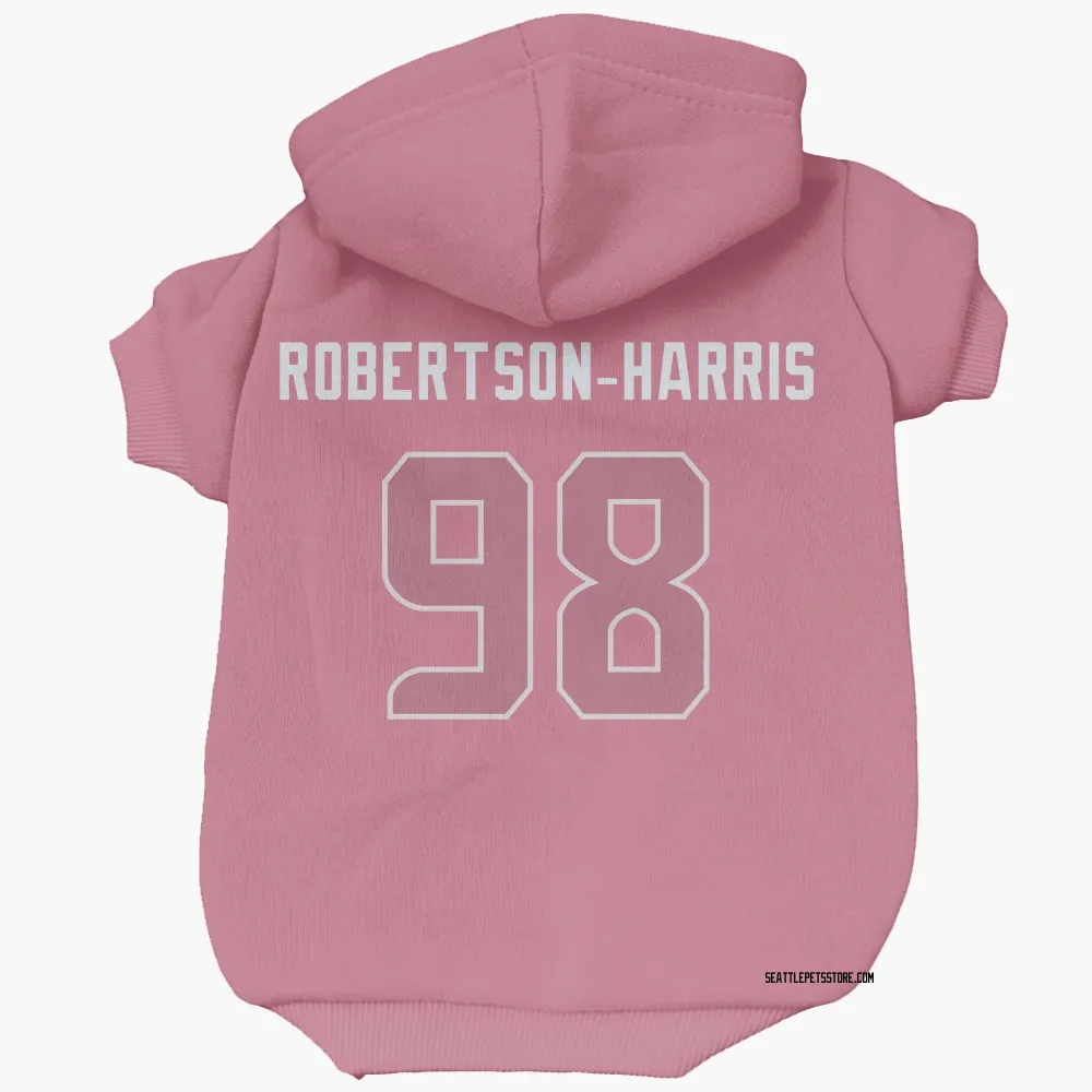 Seattle Seahawks Roy Robertson-Harris Pink Pet Hoodie for Dog & Cat