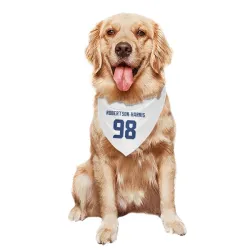 Seattle Seahawks Roy Robertson-Harris White Pet Bandana for Dog & Cat