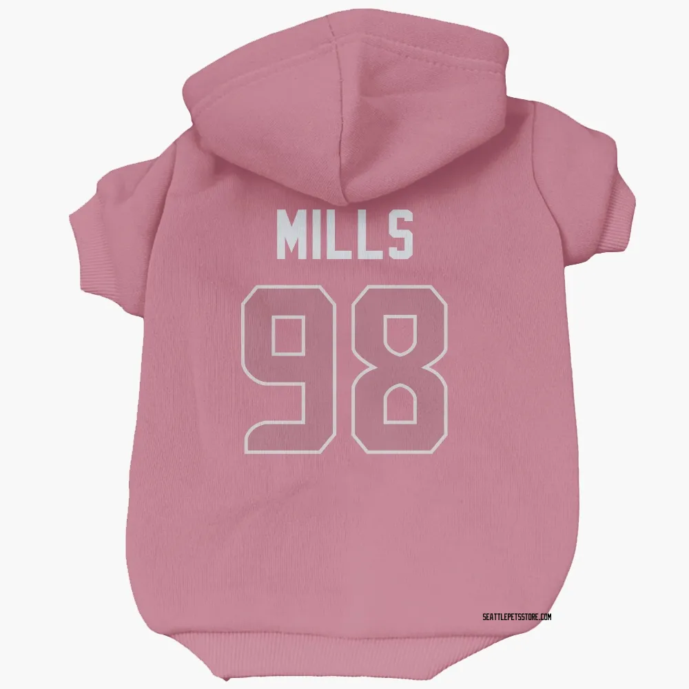 Seattle Seahawks Rylie Mills Pink Pet Hoodie for Dog & Cat