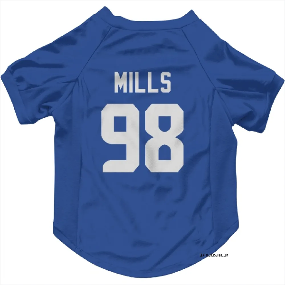 Seattle Seahawks Rylie Mills Royal Pet Jersey for Dog & Cat