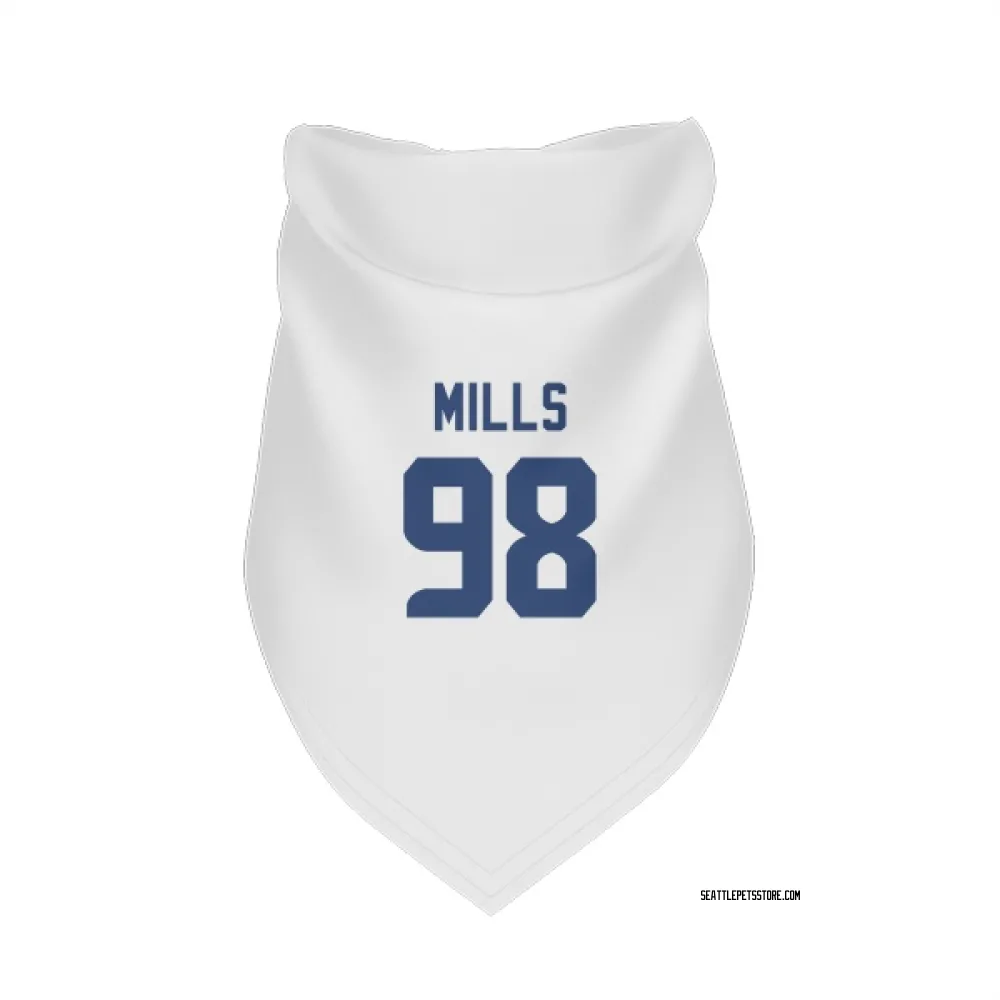 Seattle Seahawks Rylie Mills White Pet Bandana for Dog & Cat