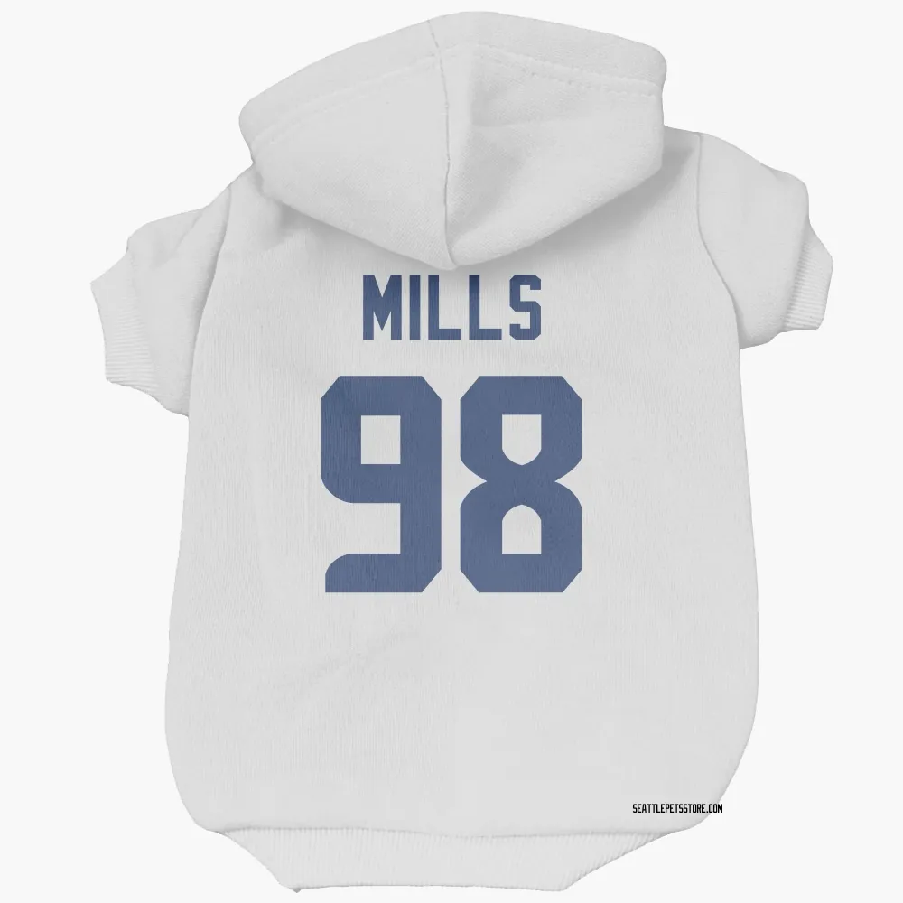 Seattle Seahawks Rylie Mills White Pet Hoodie for Dog & Cat