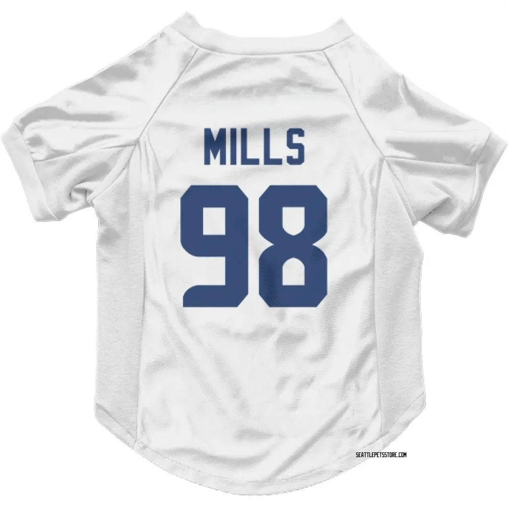 Seattle Seahawks Rylie Mills White Pet Jersey for Dog & Cat