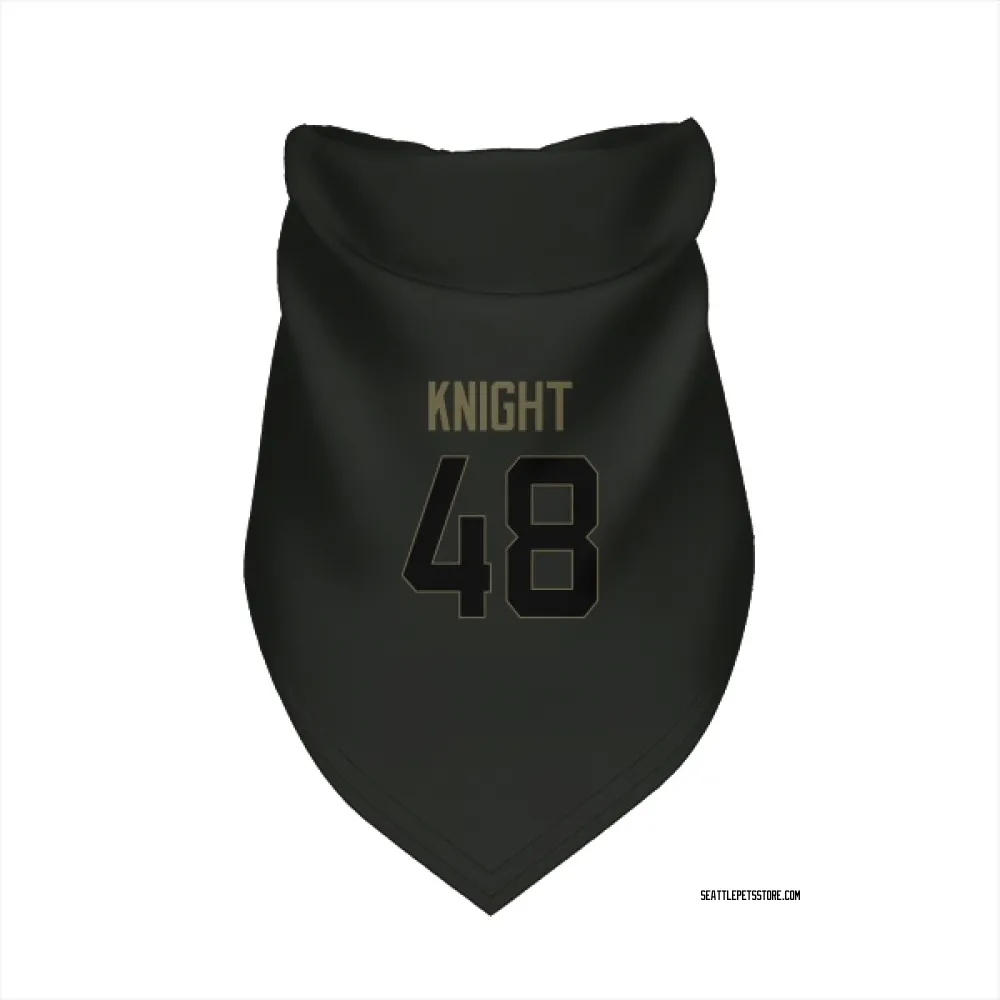 Seattle Seahawks Tyrice Knight Black Service Pet Bandana for Dog & Cat