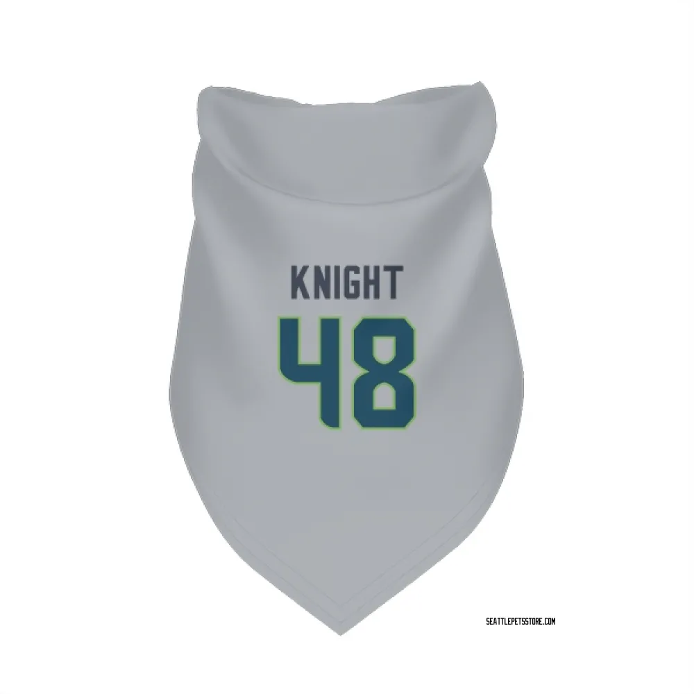 Seattle Seahawks Tyrice Knight Gray Pet Bandana for Dog & Cat