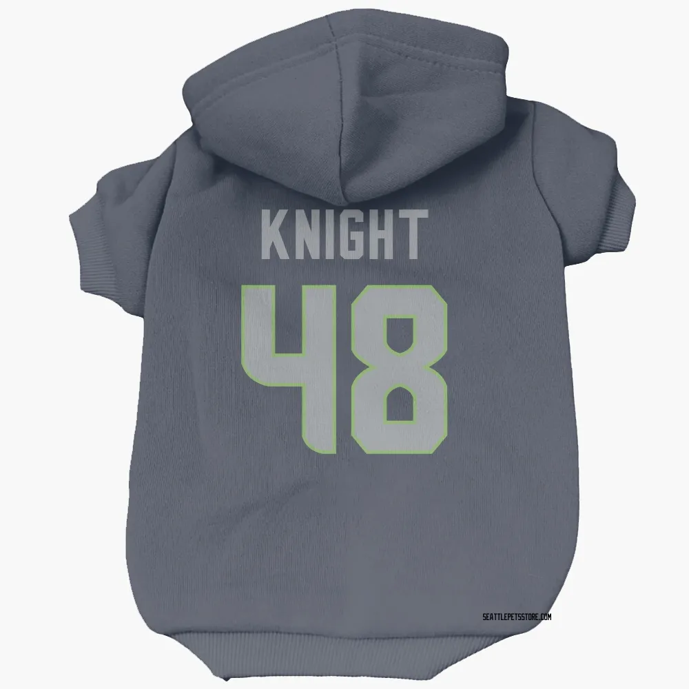 Seattle Seahawks Tyrice Knight Navy Pet Hoodie for Dog & Cat
