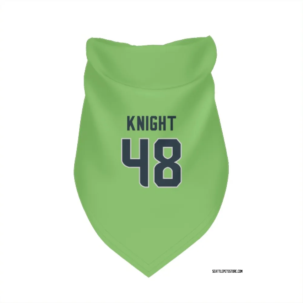 Seattle Seahawks Tyrice Knight Neon Green Pet Bandana for Dog & Cat