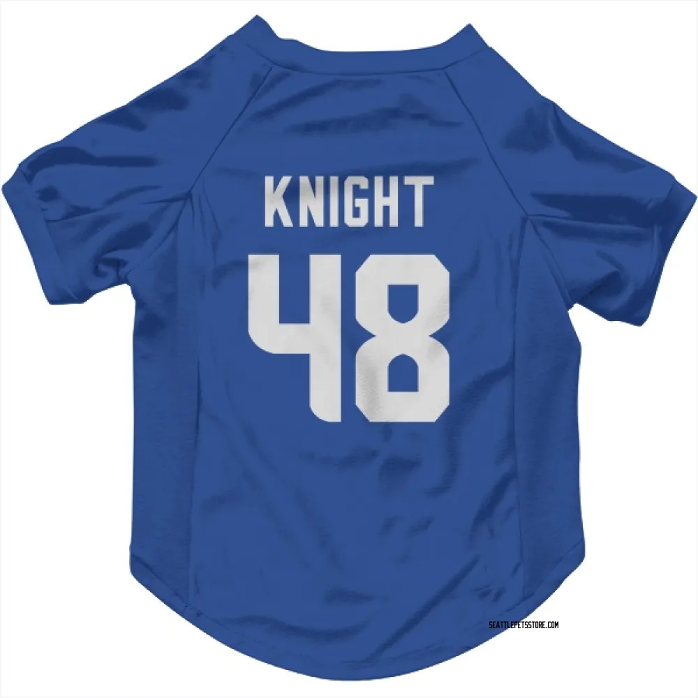 Seattle Seahawks Tyrice Knight Royal Pet Jersey for Dog & Cat